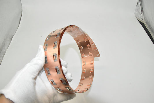 Wellgo Copper-Best-Selling High-Conductivity Custom 0.3mm Copper busbar for 21700 Battery Cells