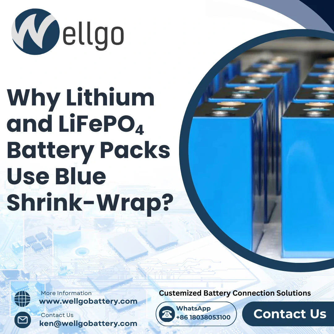 Why Lithium and LiFePO₄ Battery Packs Use Blue Shrink-Wrap