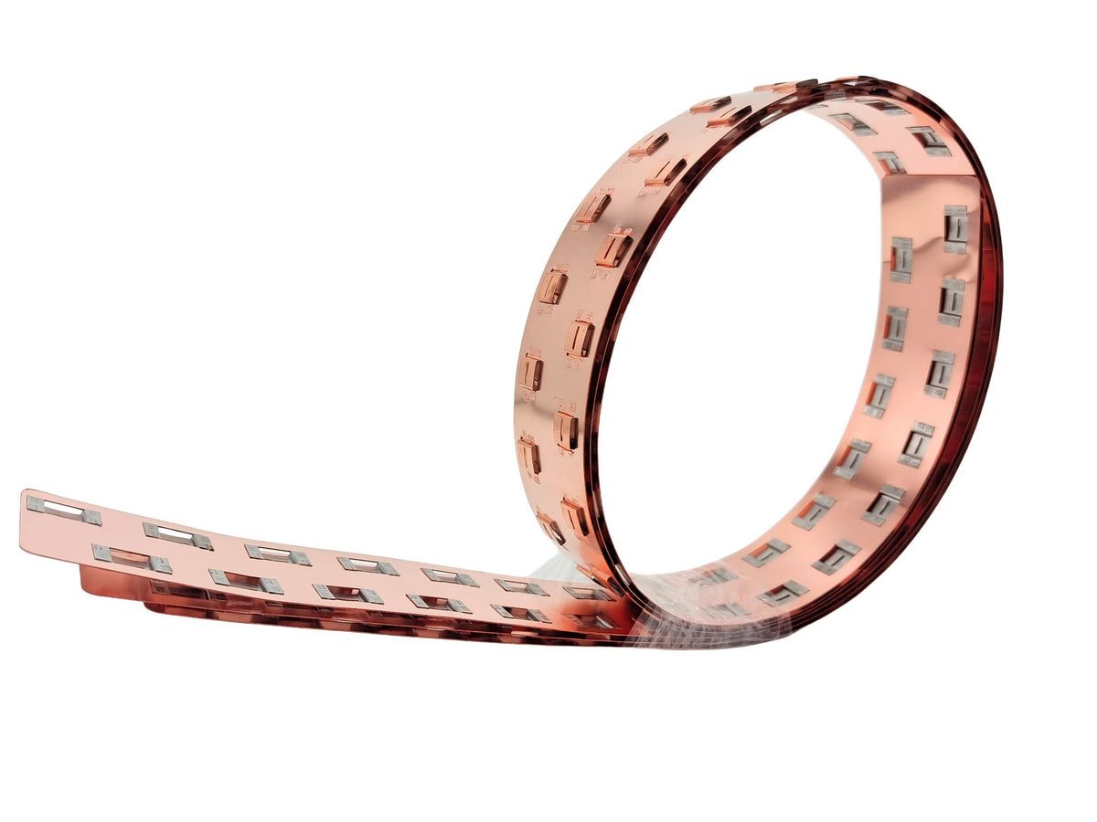 Wellgo Copper-Best-Selling High-Conductivity Custom 0.3mm Copper strip for 21700 Battery Cells