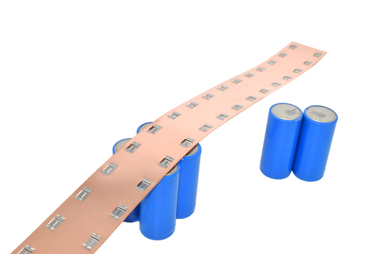 Wellgo Copper-Best-Selling High- 0.3mm Square No Spacer 26.2MM Center Distance Copper Busbars for 26650 Battery Cells