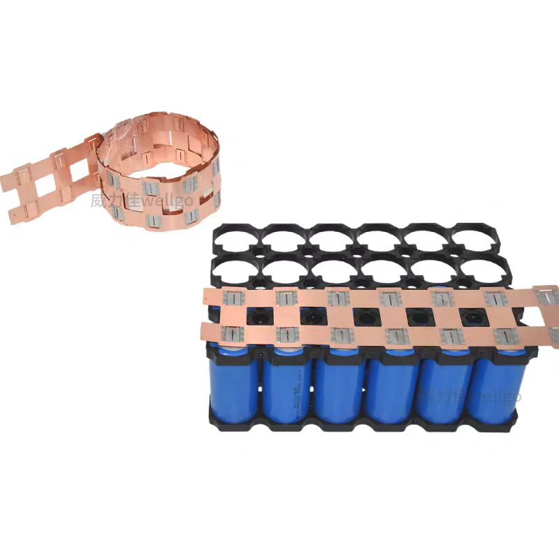 32650 33140 Copper Nickel 1P-8P for Lithium-Ion Battery Connections - Strip Length 800mm