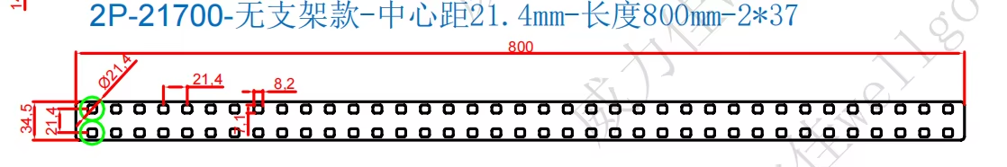 Wellgo Copper-Best-Selling High-Conductivity Custom 0.3mm Copper busbar for 21700 Battery Cells