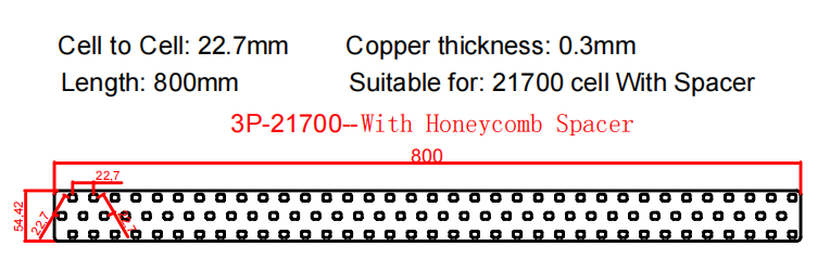 Wellgo Copper-Best-Selling High-Conductivity Custom 0.3mm Copper strip for 21700 Battery Cells