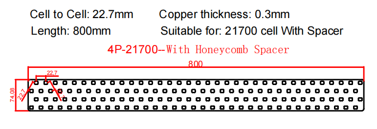 Wellgo Copper-Best-Selling High-Conductivity Custom 0.3mm Copper strip for 21700 Battery Cells