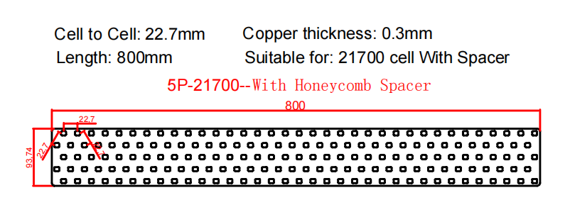 Wellgo Copper-Best-Selling High-Conductivity Custom 0.3mm Copper strip for 21700 Battery Cells