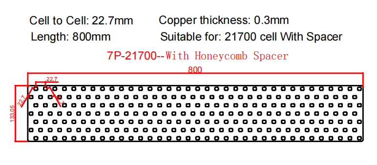 Wellgo Copper-Best-Selling High-Conductivity Custom 0.3mm Copper strip for 21700 Battery Cells