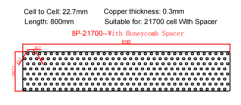 Wellgo Copper-Best-Selling High-Conductivity Custom 0.3mm Copper strip for 21700 Battery Cells