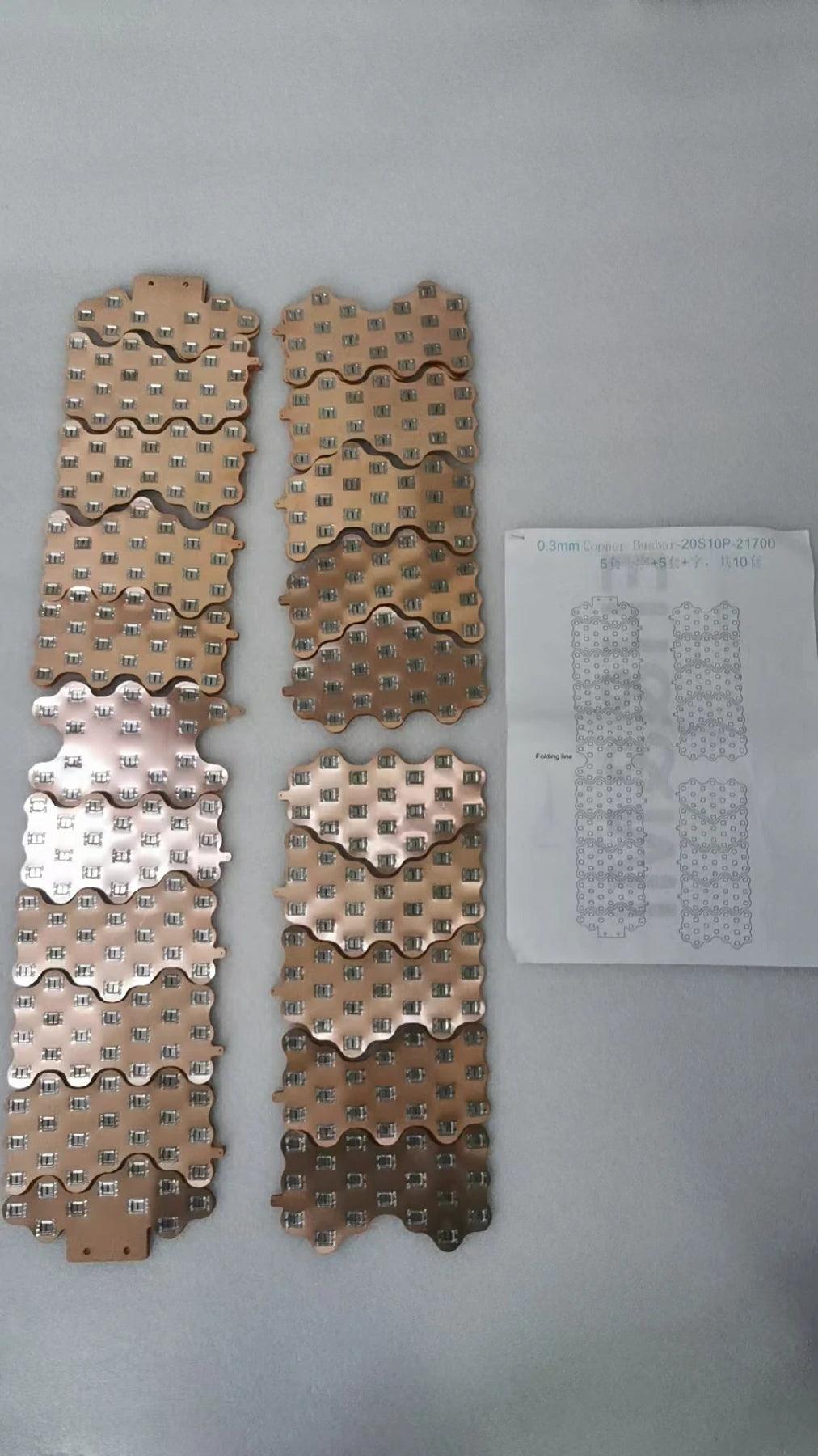 Copper-nickel composite busbar designed for spot welding on 21700 Battery Pack