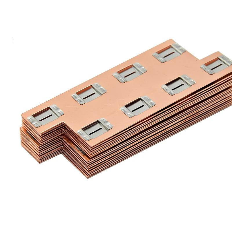 19.83mm cell distance copper-nickel busbar for EV batteries