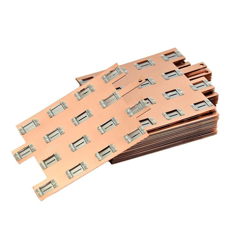 Copper-Nickel Composite Busbar 20S7P for lithium-ion battery pack with honeycomb spacer