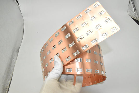 Wellgo Copper-Best-Selling High-Conductivity Custom 0.5mm Copper Plate for 18650 Battery Cells