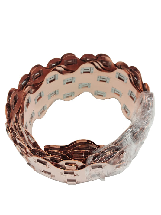 Wellgo Copper-Best-Selling High-Conductivity Custom 0.3mm/0.5mm Honeycomb Spacer 22.5MM Copper-Nickel Sheets for 21700 Battery Cells
