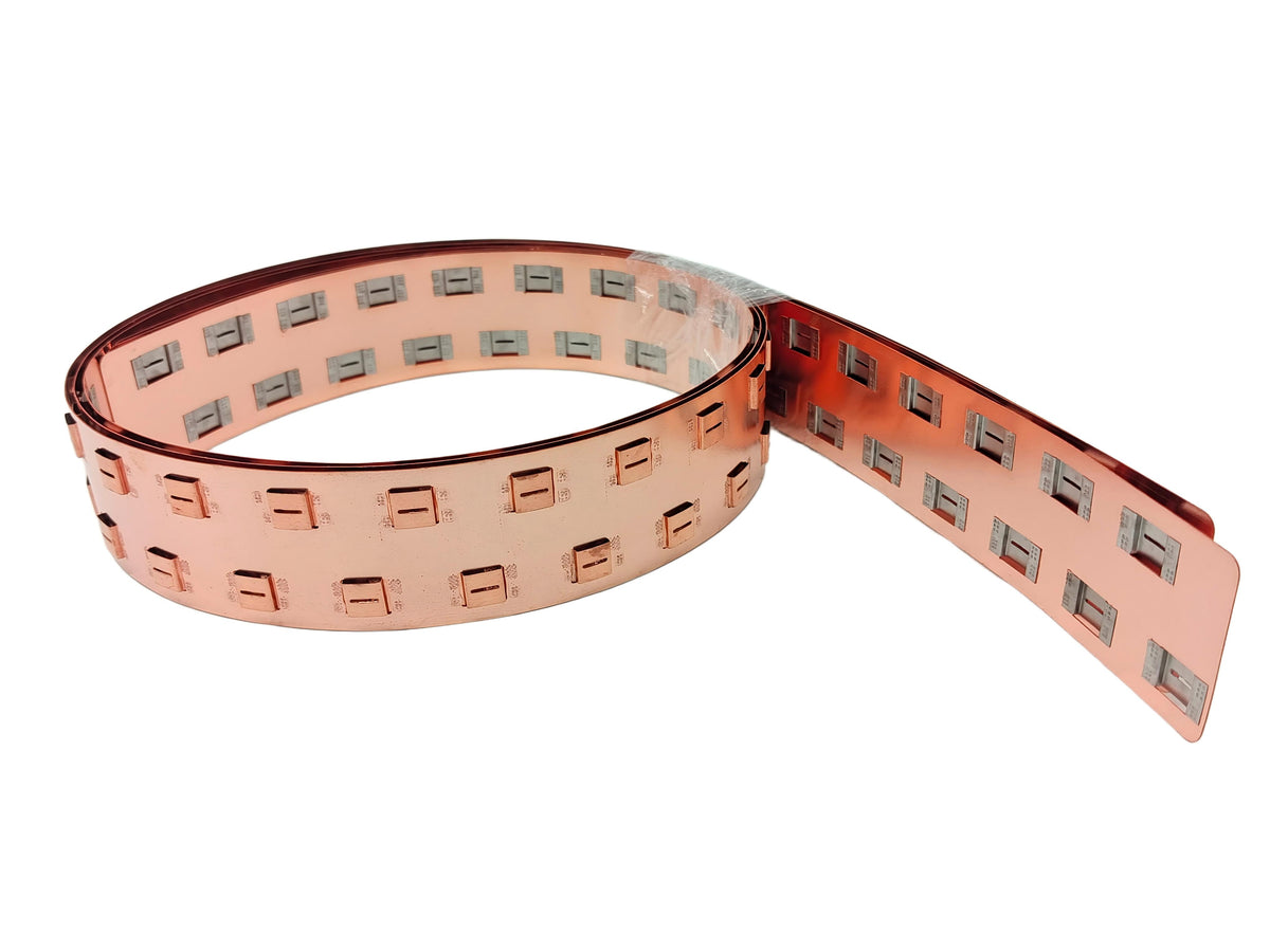 Wellgo Copper-Best-Selling High-Conductivity Custom 0.3mm Copper strip for 21700 Battery Cells