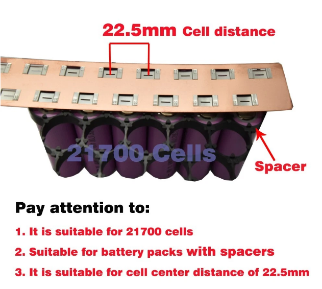 Wellgo Copper-Best-Selling High-Conductivity Custom 0.3mm Copper strip for 21700 Battery Cells