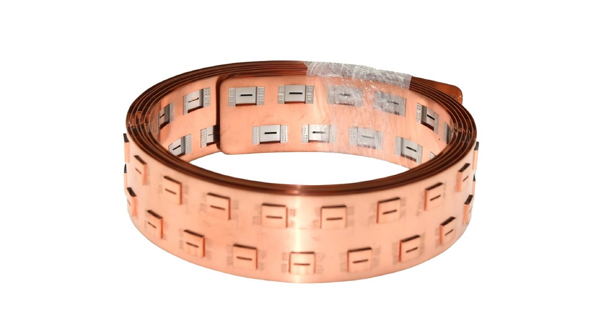 18650 Copper Nickel Busbar 1P-8P for Lithium-Ion Battery Connections - Strip Length 800mm