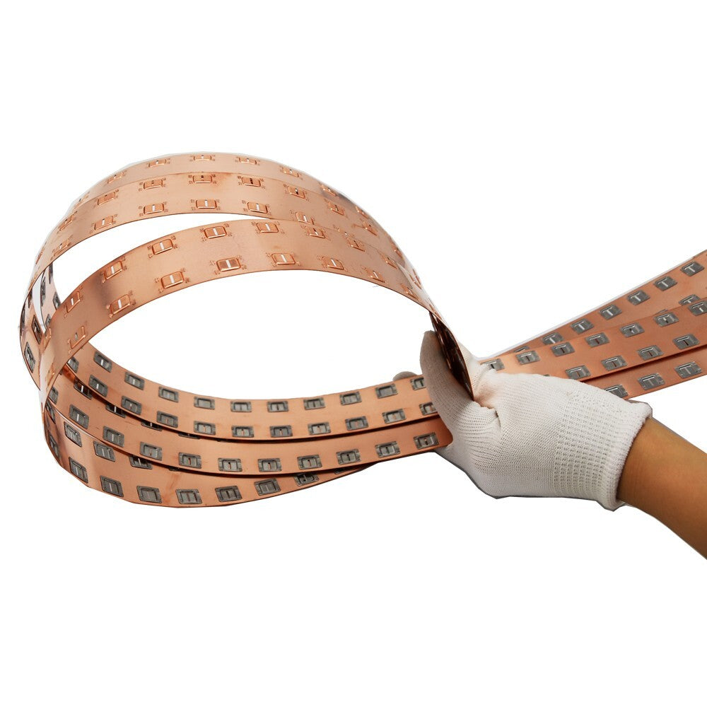 Wellgo Copper-Best-Selling High-Conductivity Custom 0.3mm Copper busbar for 21700 Battery Cells